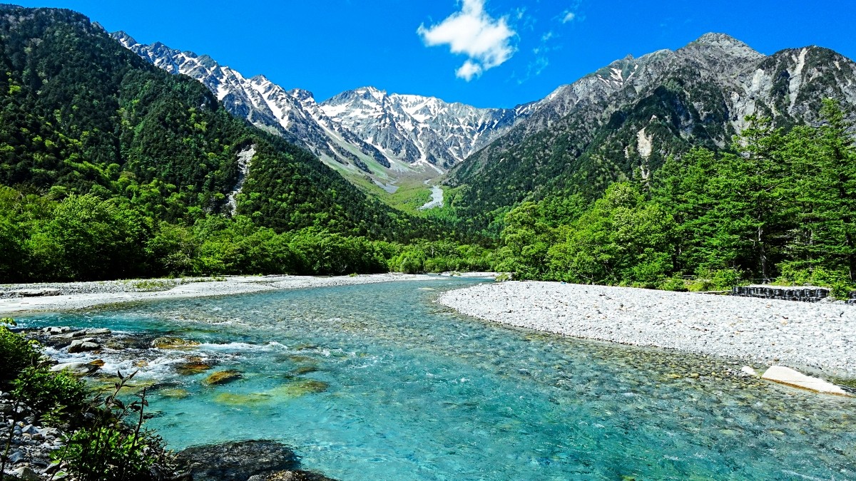 Hotaka Mountain Range from Kappa Bridge
