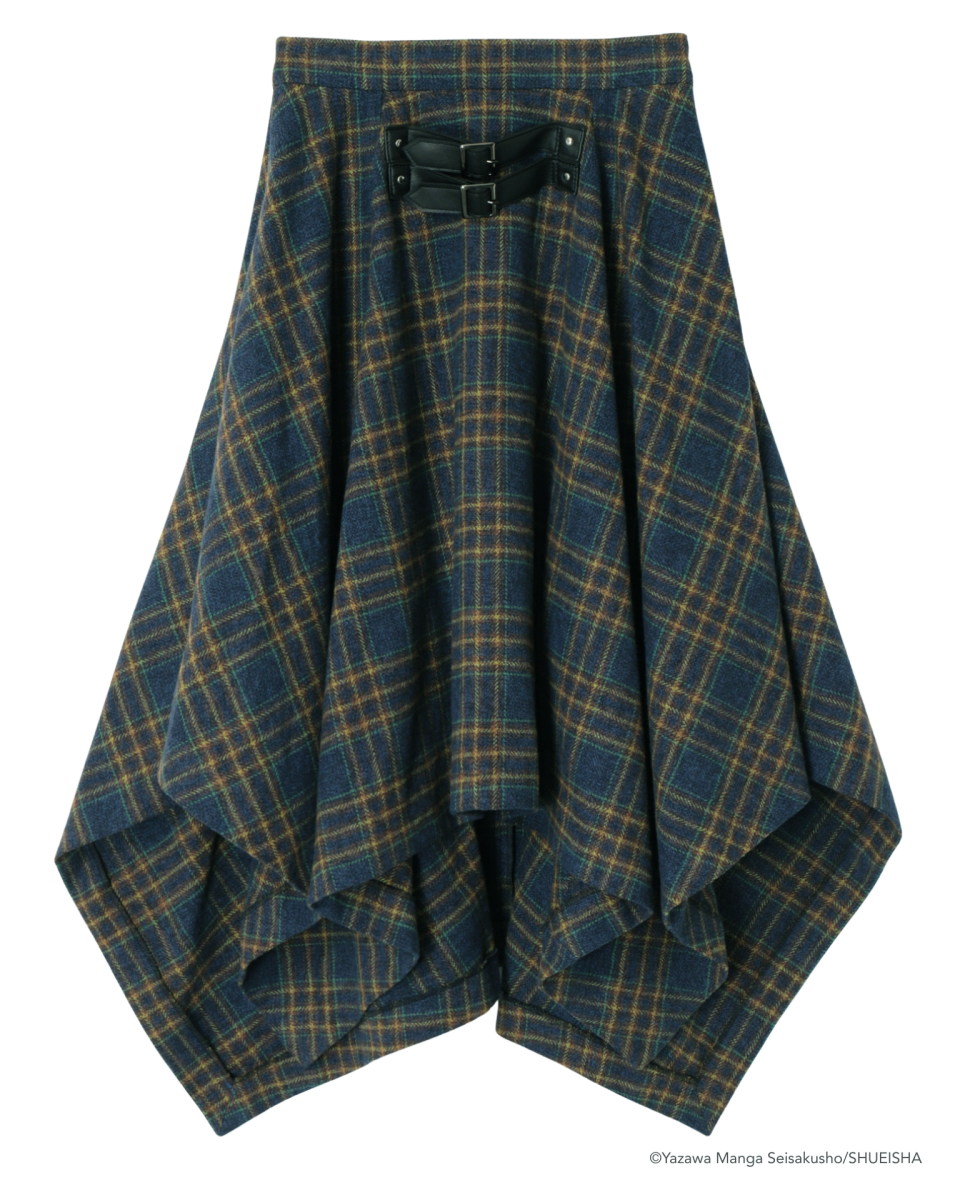 ADDIXY×NANA CHECK HEM SKIRT 