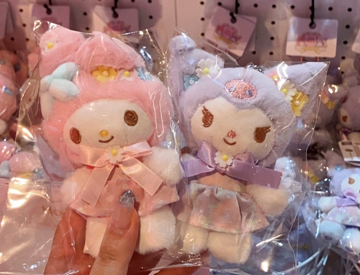 Móc khóa thú nhồi bông (My Melody / Kuromi)