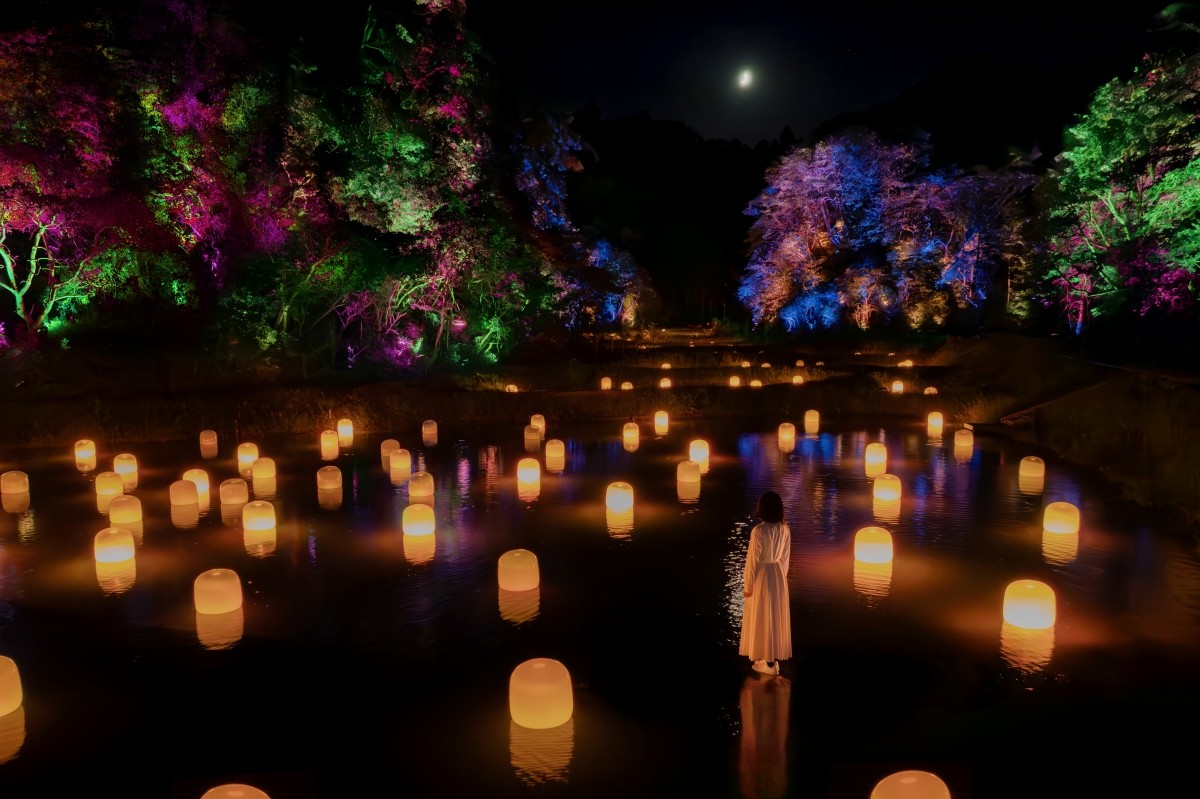 teamLab《Hidden Traces of Rice Terraces》©teamLab