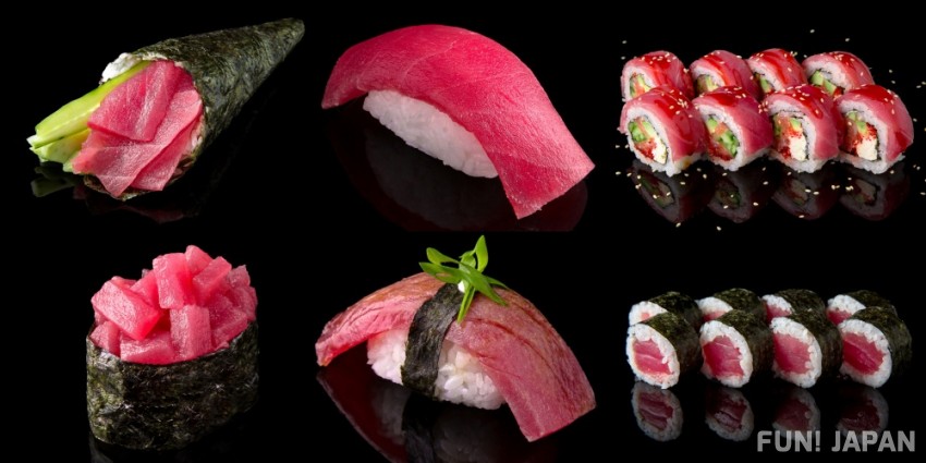 types of tuna sashimi