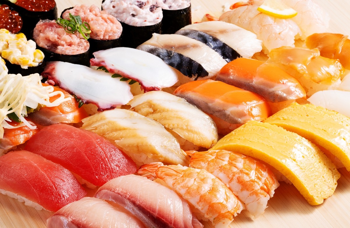 ภาพซูชิรวมของ Kappa Sushi
