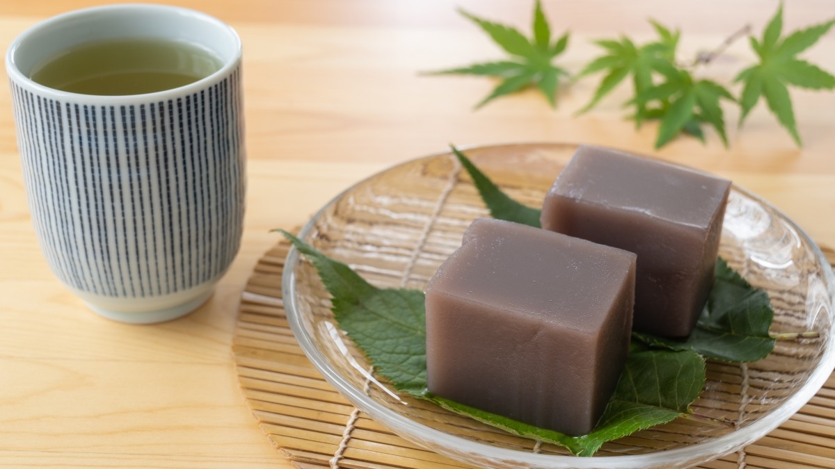 Mizu Yokan, a chilled Japanese red bean jelly