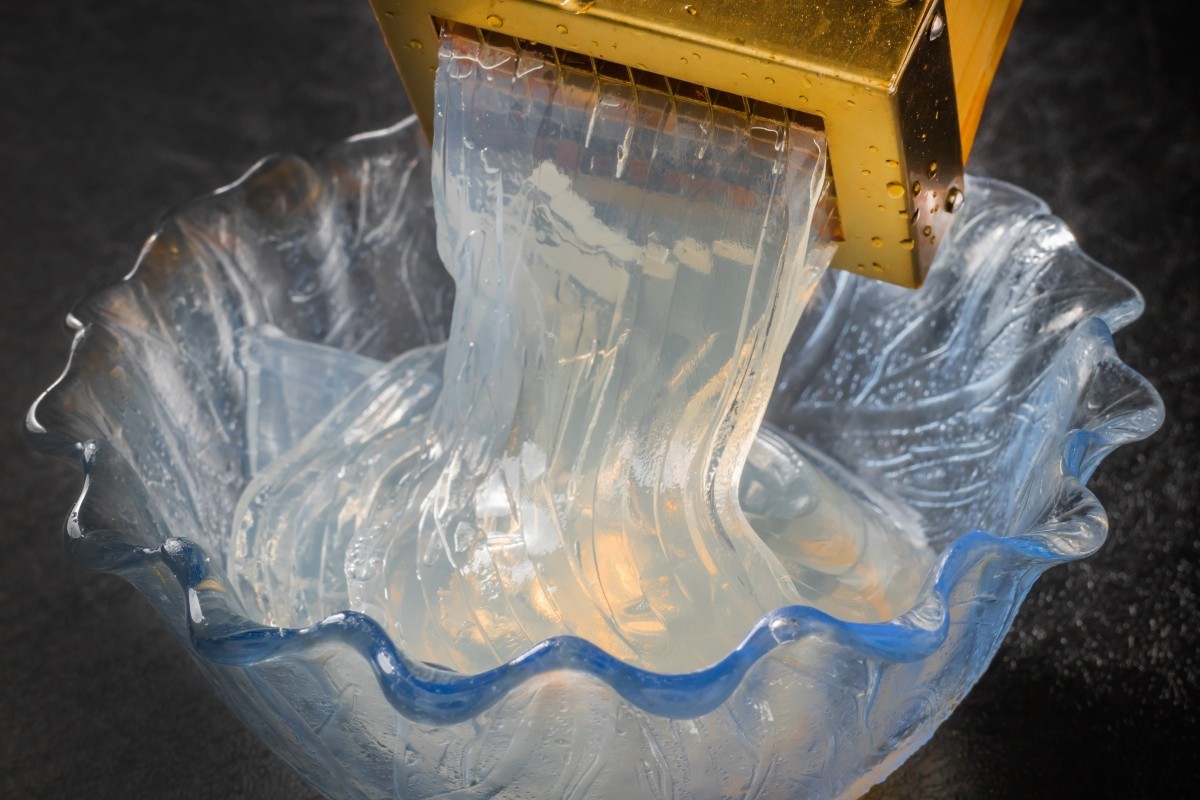 Tokoroten, a traditional Japanese jelly made from seaweed