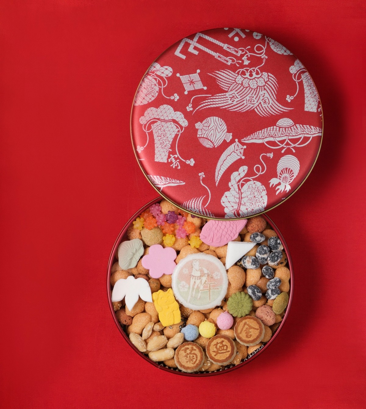 Registered Trademark Fukiyose Good Luck Zodiac Can【Ginza Kikunoya】