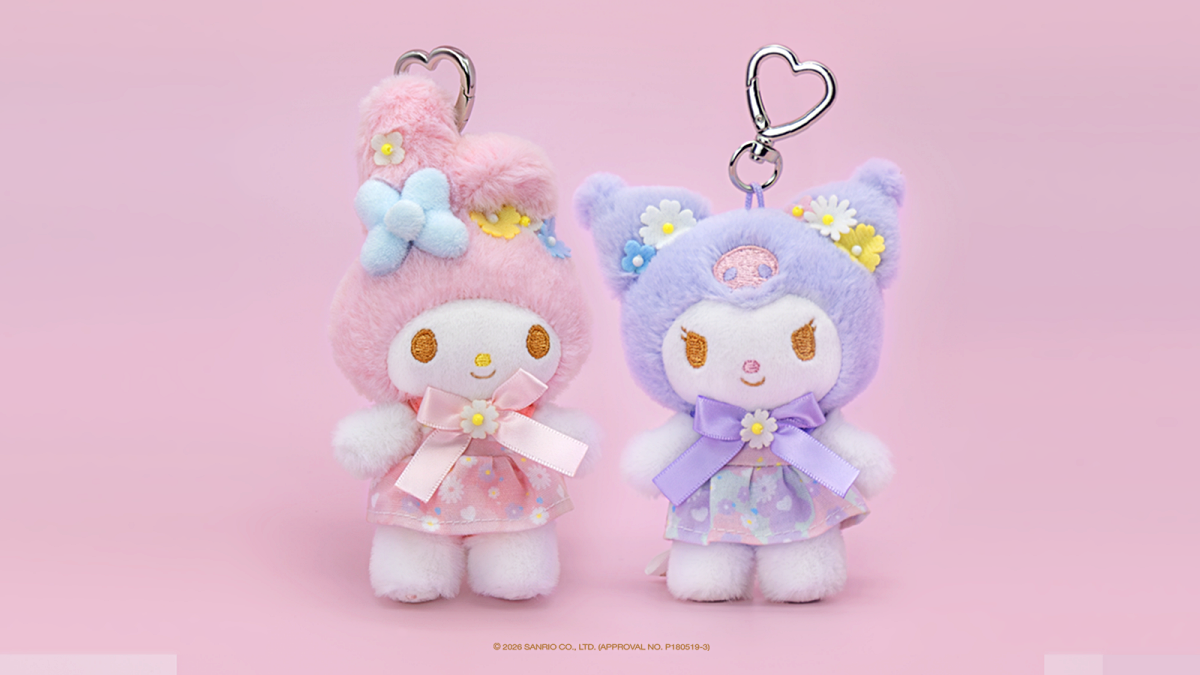 Móc khóa thú nhồi bông (My Melody / Kuromi)