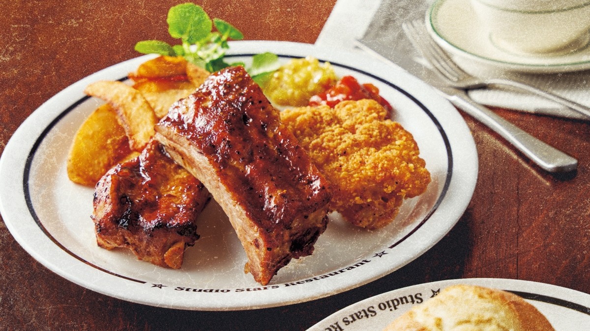 BBQ Pork Ribs & Fried Chicken Meal