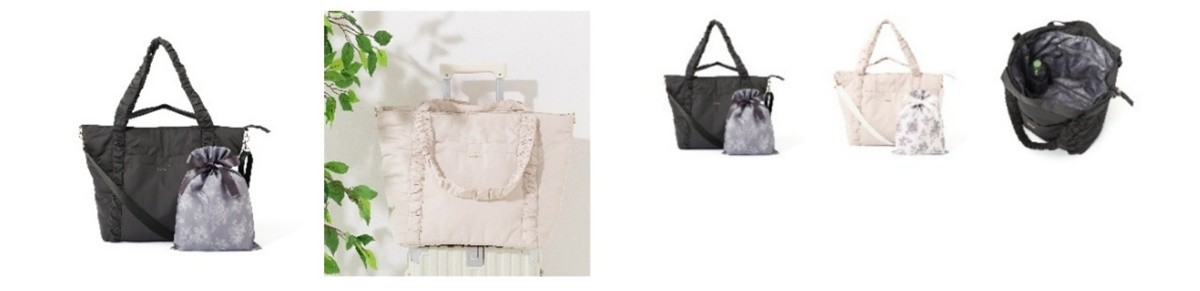 Classic Flower Travel Bag Dark Gray