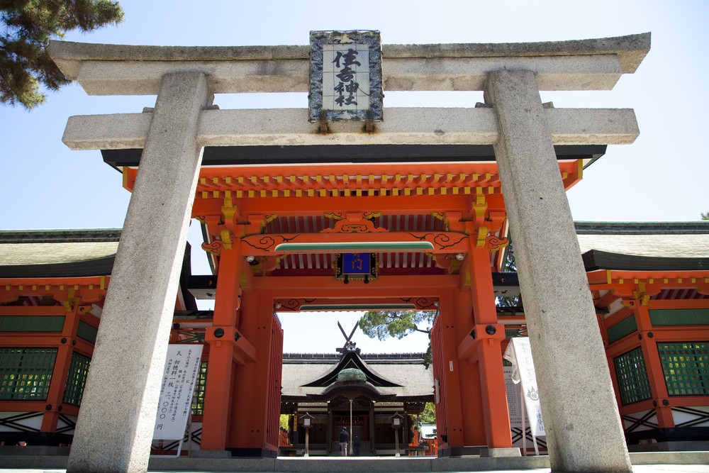ศาลเจ้าใหญ่ สุมิโยชิไทฉะ ในโอซาก้า ญี่ปุ่น