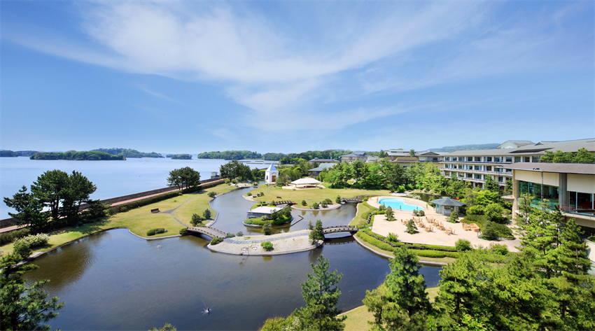 有一個7千坪大的水上庭園：松島一之坊