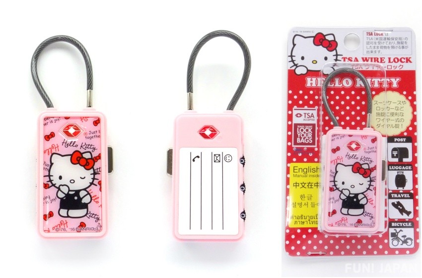 【數量有限！要買要快】Hello Kitty TSA海關密碼鎖（2色可選）