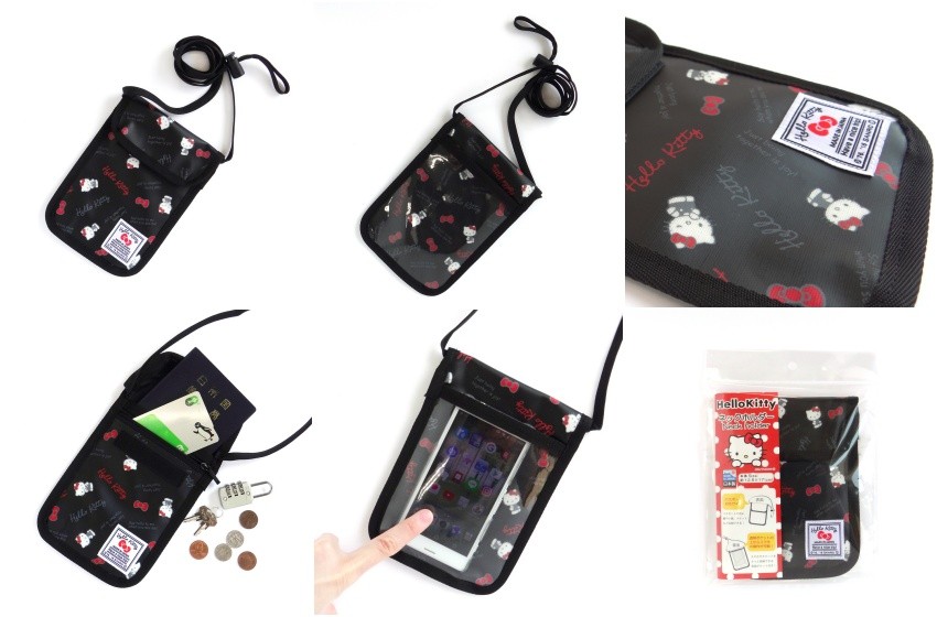 【數量有限！要買要快】日本製 Hello Kitty掛頸式收納隨身包（2色可選）