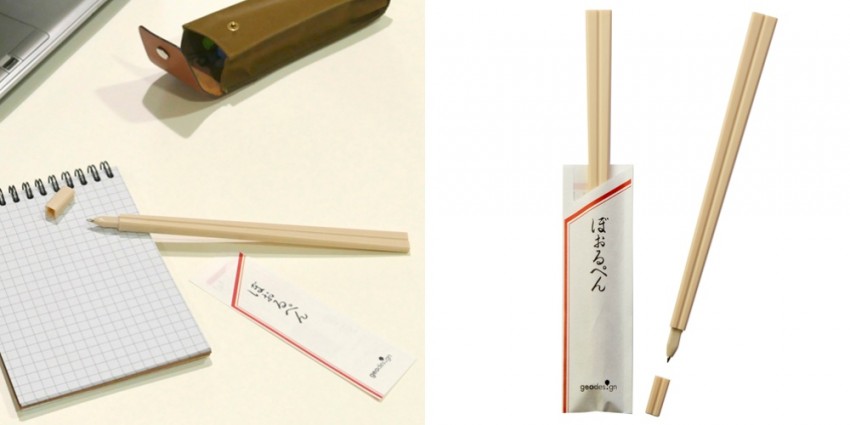 免洗筷造型原子筆（6入）【0423-08】
