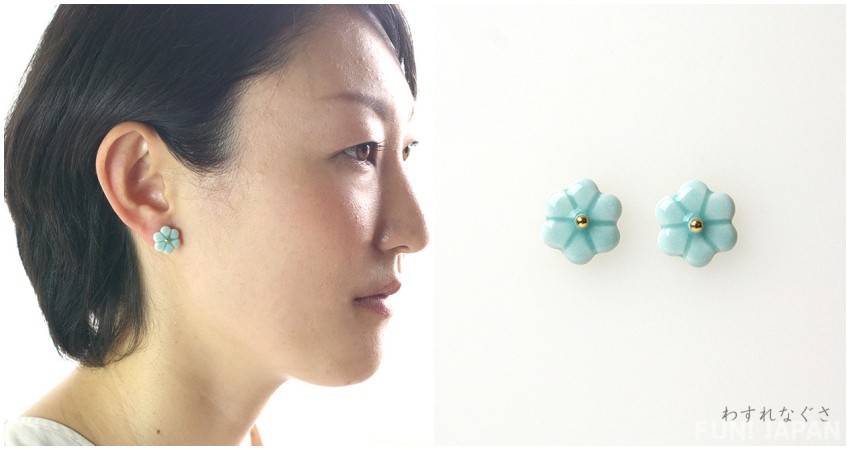 日本製 小花耳環飾品