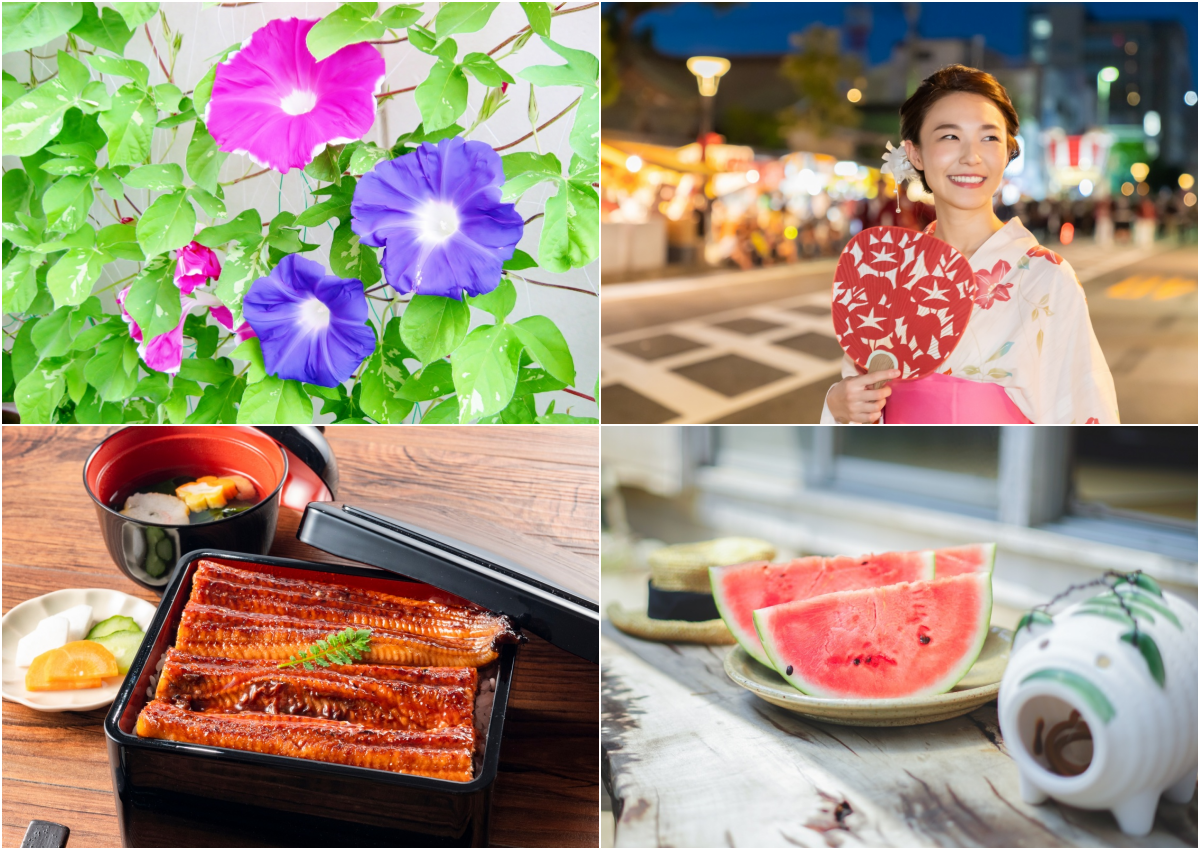 提到日本的7月 風物詩 傳統儀式 食物 活動 公眾假期