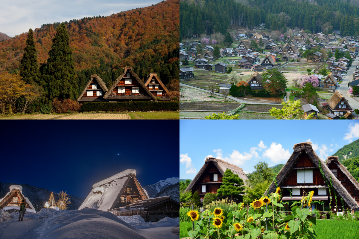 白川鄉的春夏秋冬