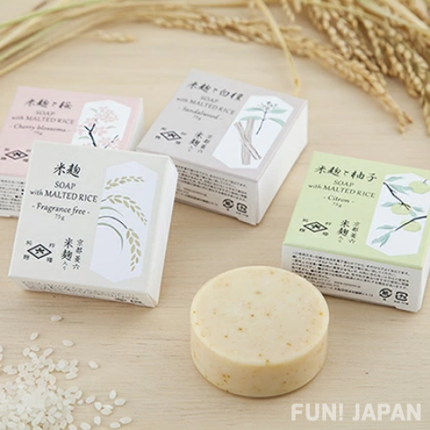 來自京都麴屋老鋪「菱六」 成分天然無添加物的米麴肥皂【0212-24】