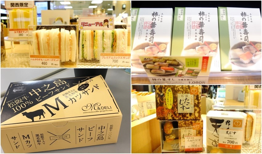 日本鐵路便當選擇超多，還有三明治、壽司