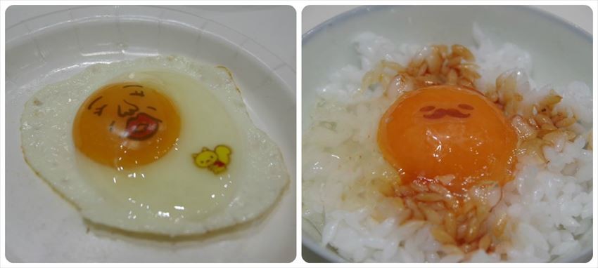 อันดับที่ 2：ไข่ดาวที่ตรงไข่แดงกลายเป็นgudetama！？เป็นศิลปะที่กินได้