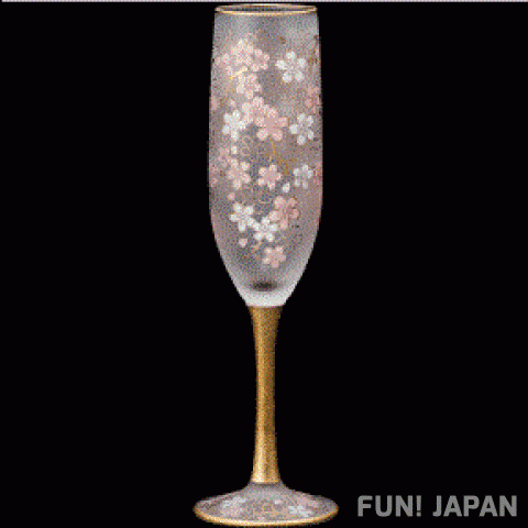 Made in Japan Sakura Cherry Blossoms Glass