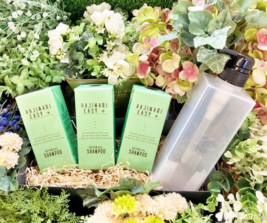 FUN! JAPAN獨家販售「HAJIMARI植物洗髮精補充包+專用容器組合」