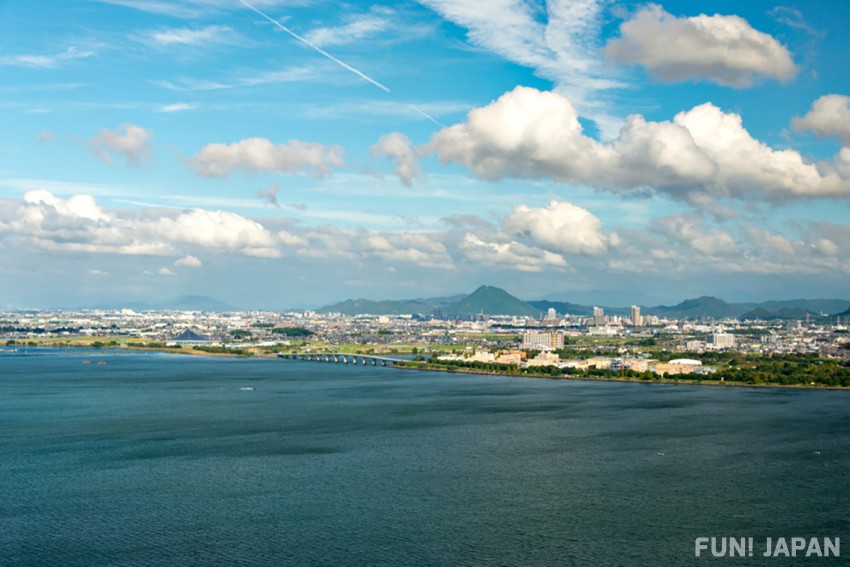 可以欣賞彥根絕景的琵琶湖區