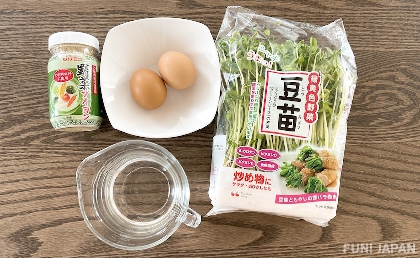 Recipe②: Easy Pea Sprouts And Egg Soup