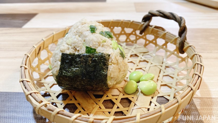 Don't even have to cook the rice! Edamame Onigiri Recipe Made with Oatmeal