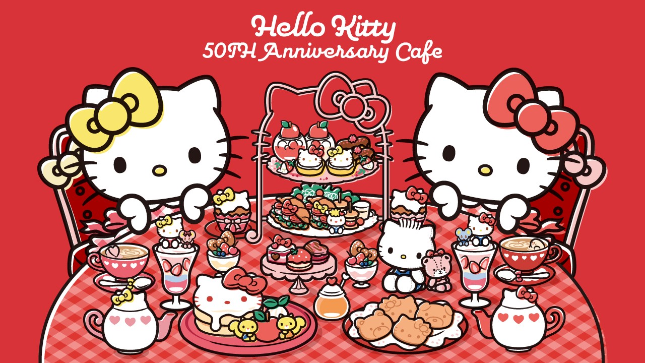 TOKYO OSAKA NAGOYA Quán cà phê Hello Kitty kỷ niệm 50 năm