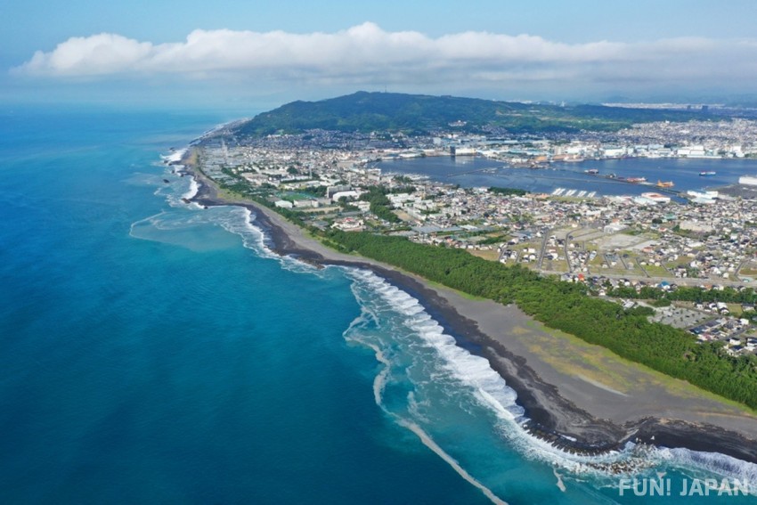 造訪日本静岡縣三保海岸，欣賞世界遺產美景