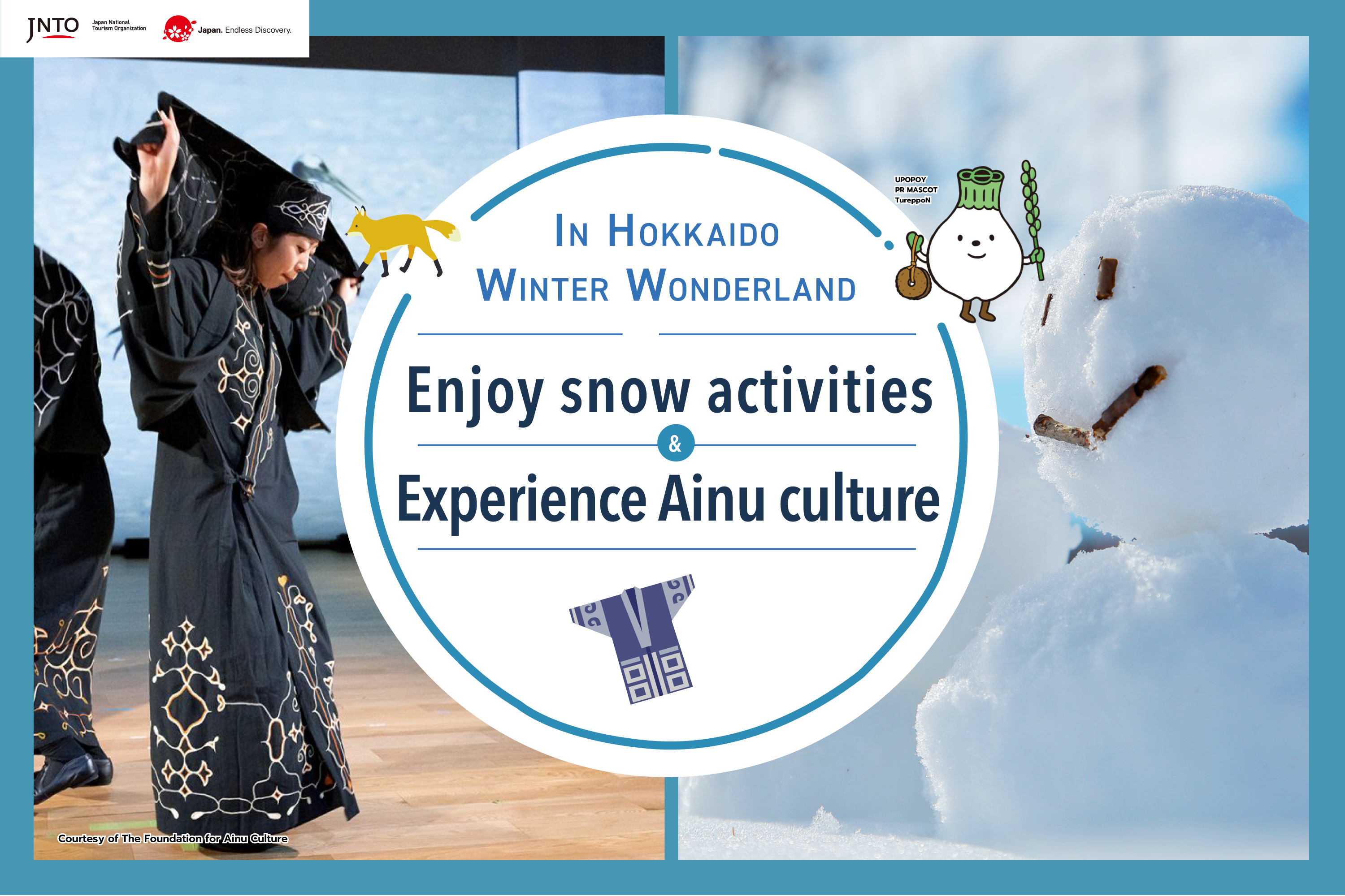 An introduction to Ainu culture and the winter activities in Hokkaido
