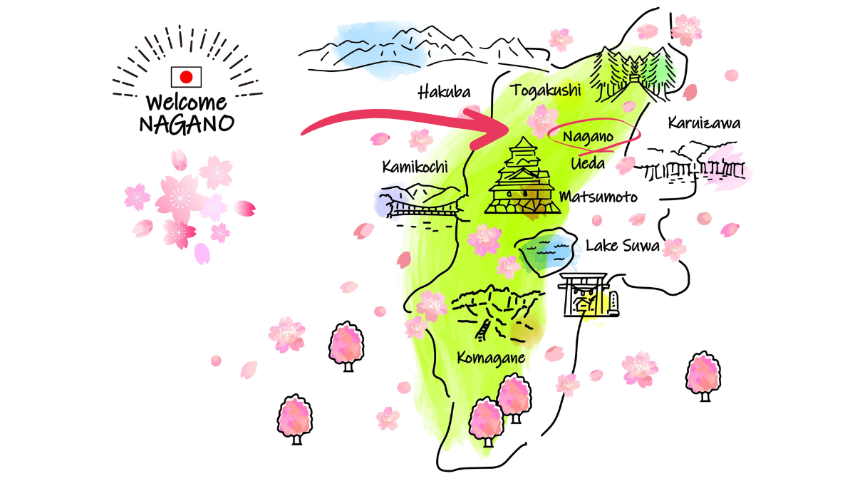 長野縣長野市在哪裡？ 地圖 插畫地圖 