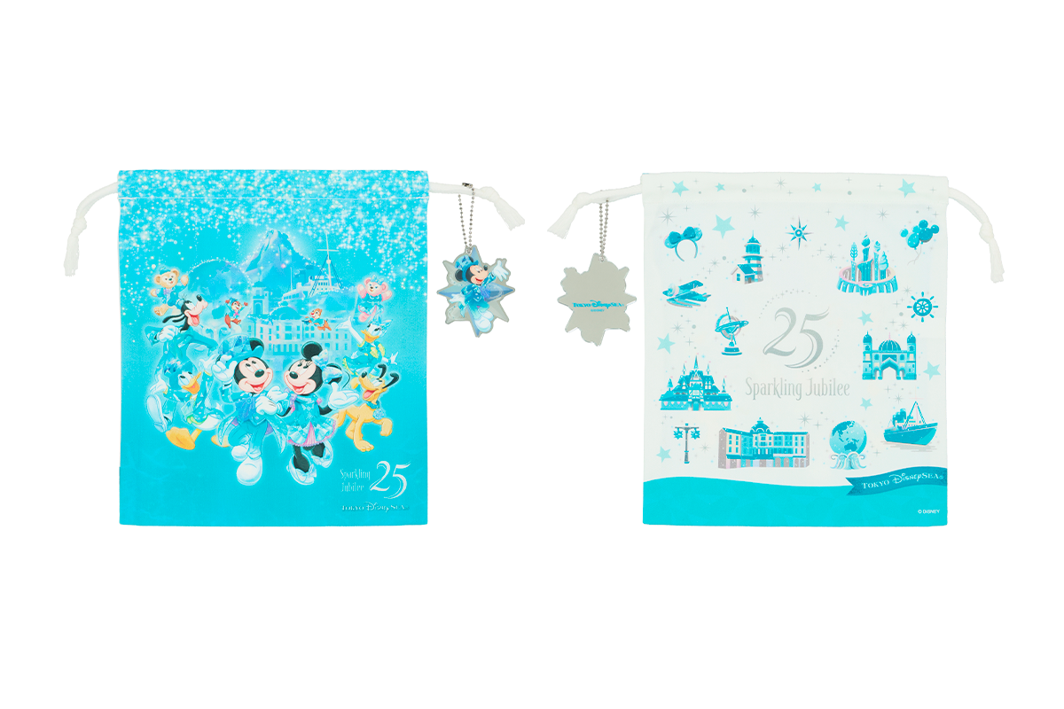 Barang Edisi Terbatas Peringatan 25 Tahun Tokyo DisneySea Kinchaku Souvenir