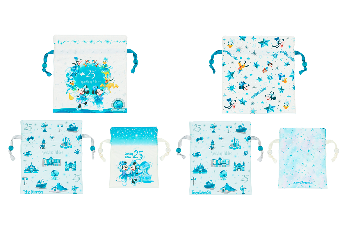 Barang Edisi Terbatas Peringatan 25 Tahun Tokyo DisneySea Set Kinchaku Souvenir
