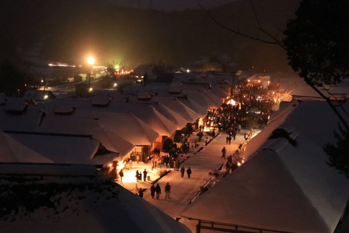 東北雪まつり 福島県 大内宿雪まつり