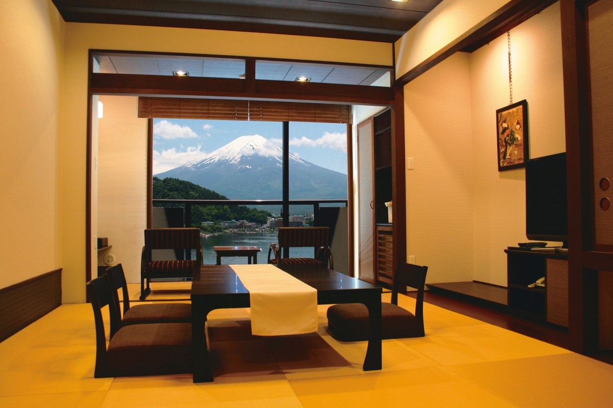 富士山 河口湖 酒店 絕美景色 溫泉 露天浴池 預約 自助餐