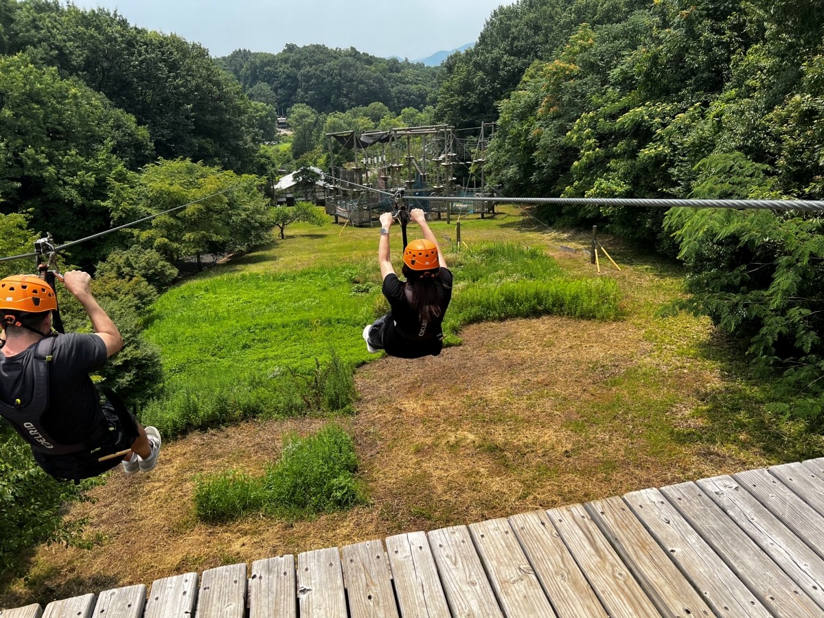 高空滑索 岐阜 岐阜清流里山公園