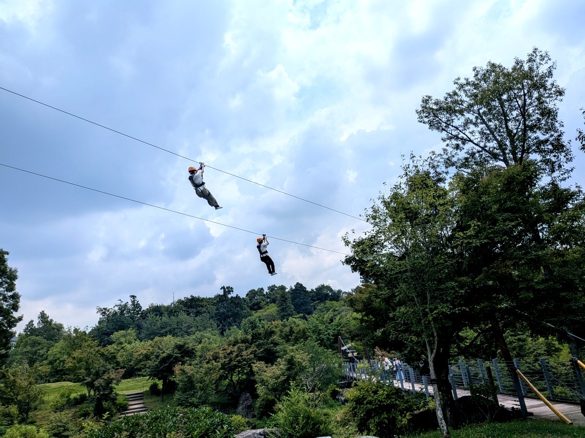 高空滑索 岐阜 岐阜清流里山公園