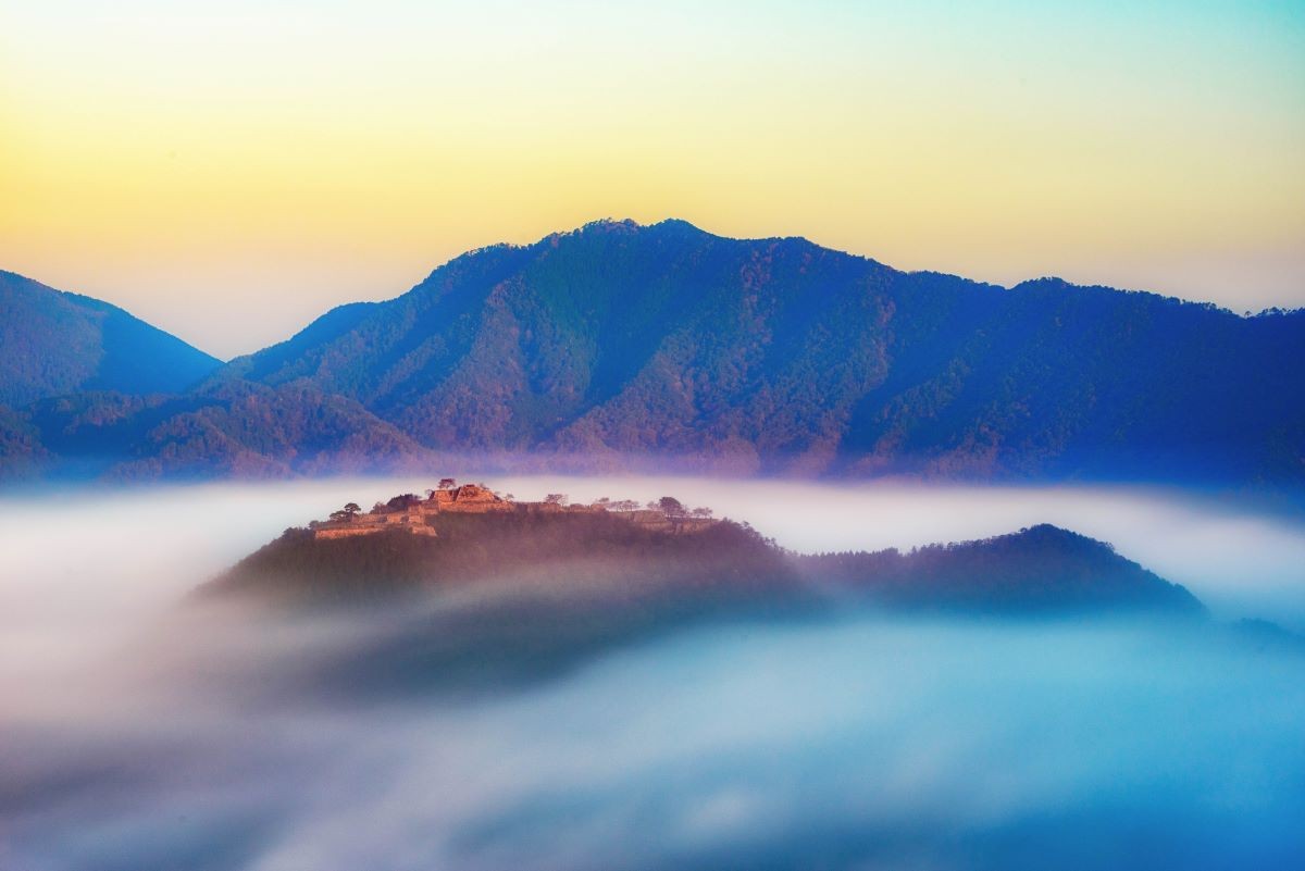 兵庫縣 竹田城 雲海 晨曦