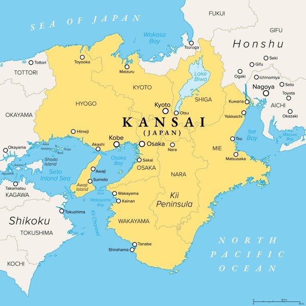 日本 地圖 旅遊 關西