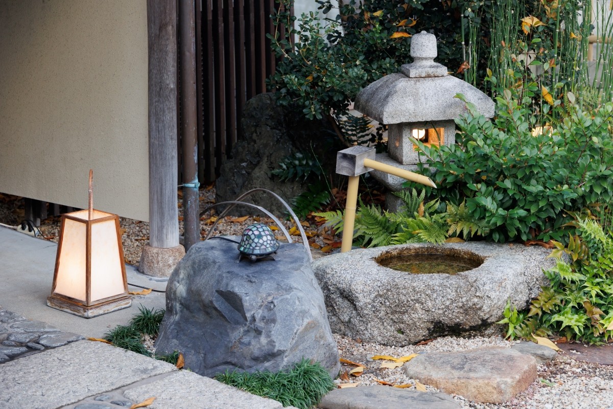 Japanese Garden House Stone