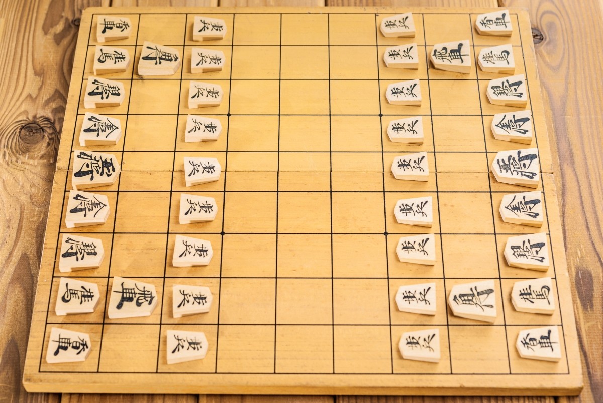 Shogi, peraturan, sejarah, 8 pertandingan gelar utama, papan shogi, bidak