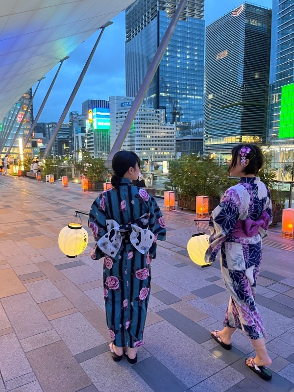 Yoiji Lantern Tokyo Station Night Summer Fireworks Event Yukata