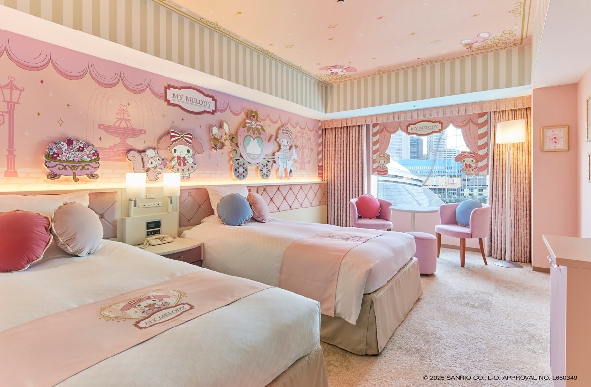 My Melody Kuromi Tokyo Dome Hotel Sanrio Character Room Edisi Terbatas Barang Orisinal