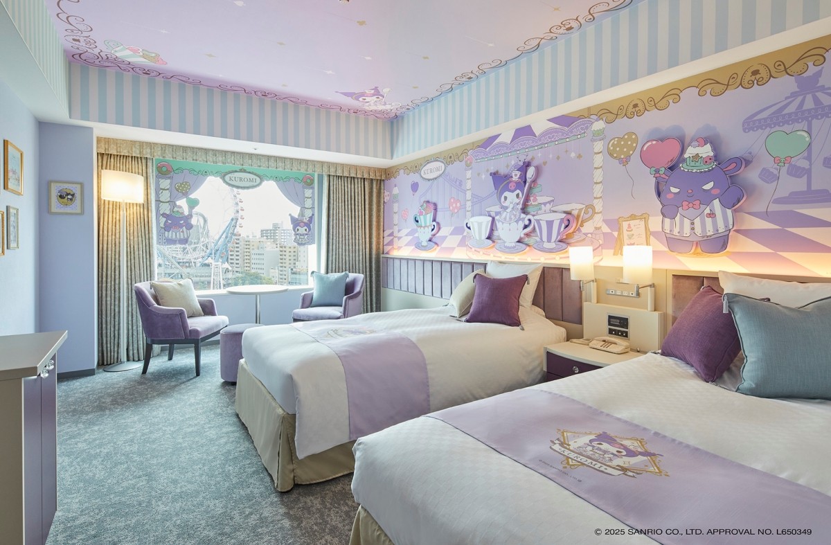 My Melody Kuromi Tokyo Dome Hotel Sanrio Character Room Edisi Terbatas Barang Orisinal