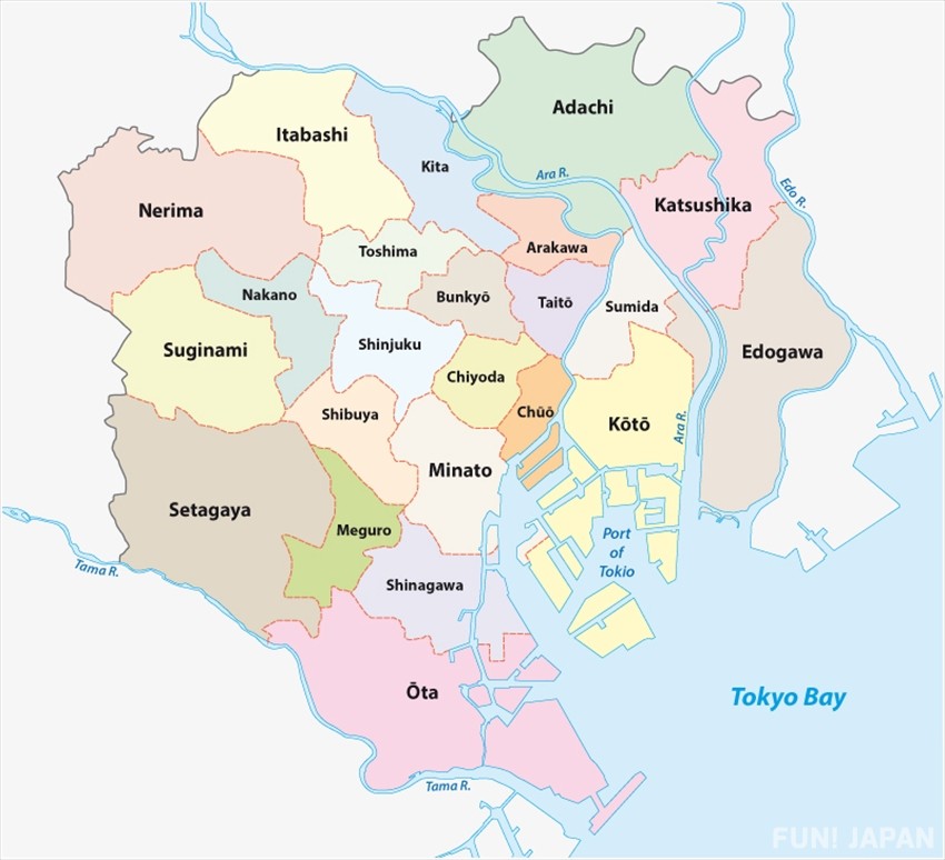 日本文化】您了解東京嗎？東京都23區入門懶人包