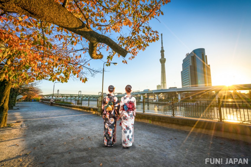 Where to go sightseeing in a Kimono in Asakusa