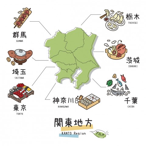 Kanto Koshinetsu area map
