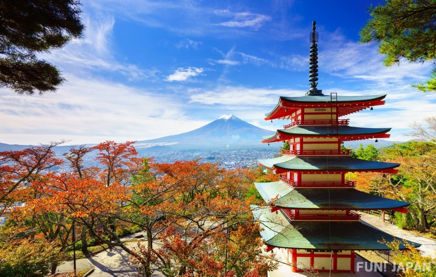 富士山周辺の紅葉の見頃は？