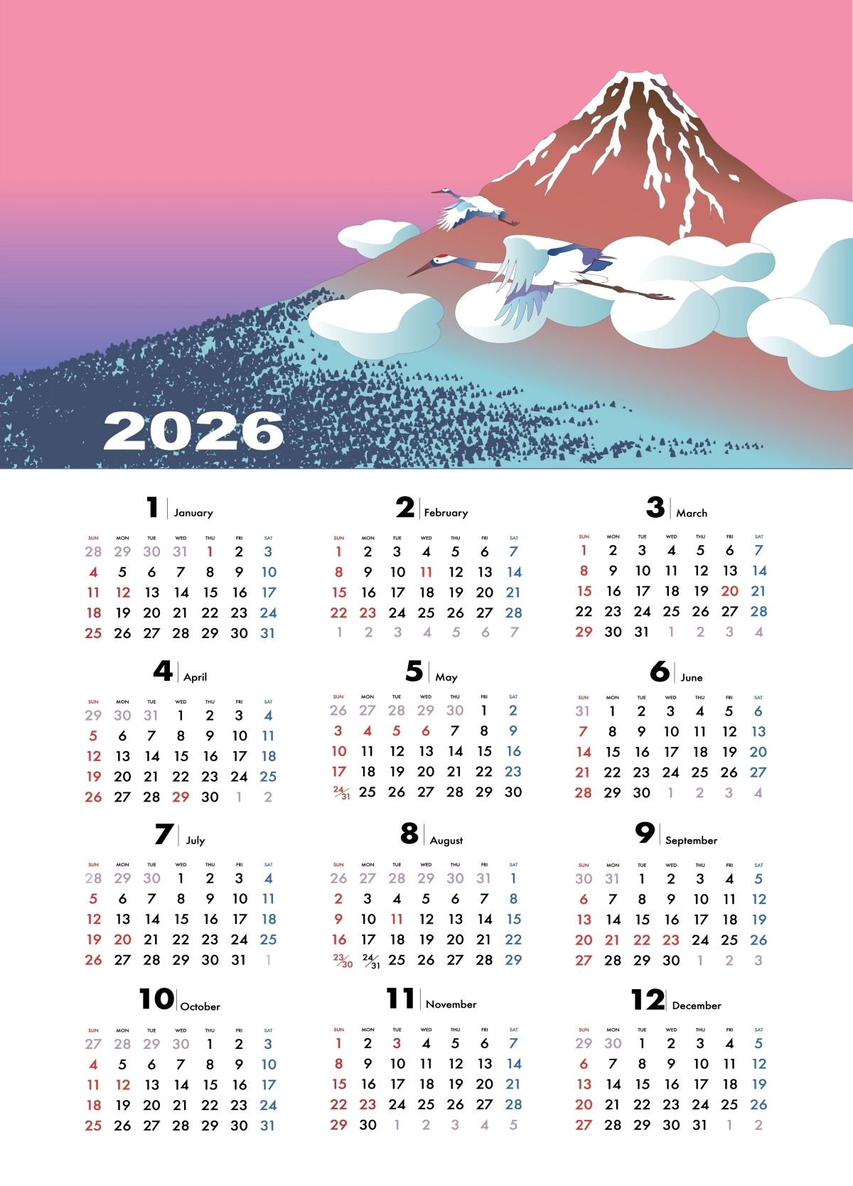2026 Japan Calendar Public Holidays Long Weekends Summer Vacation Obon Golden Week Silver Week New Year Holidays
